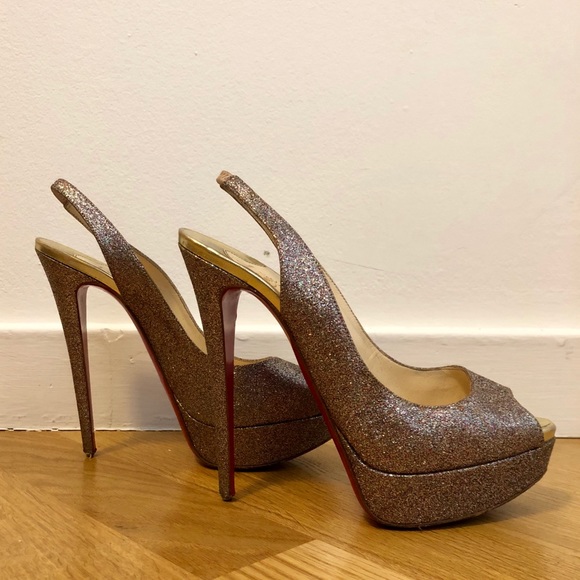 Christian Louboutin Lady Peep Sling 150mm Size 39 - Picture 7 of 8